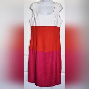 Vintage 1980s Colorblock Jessica Howard Dress 12